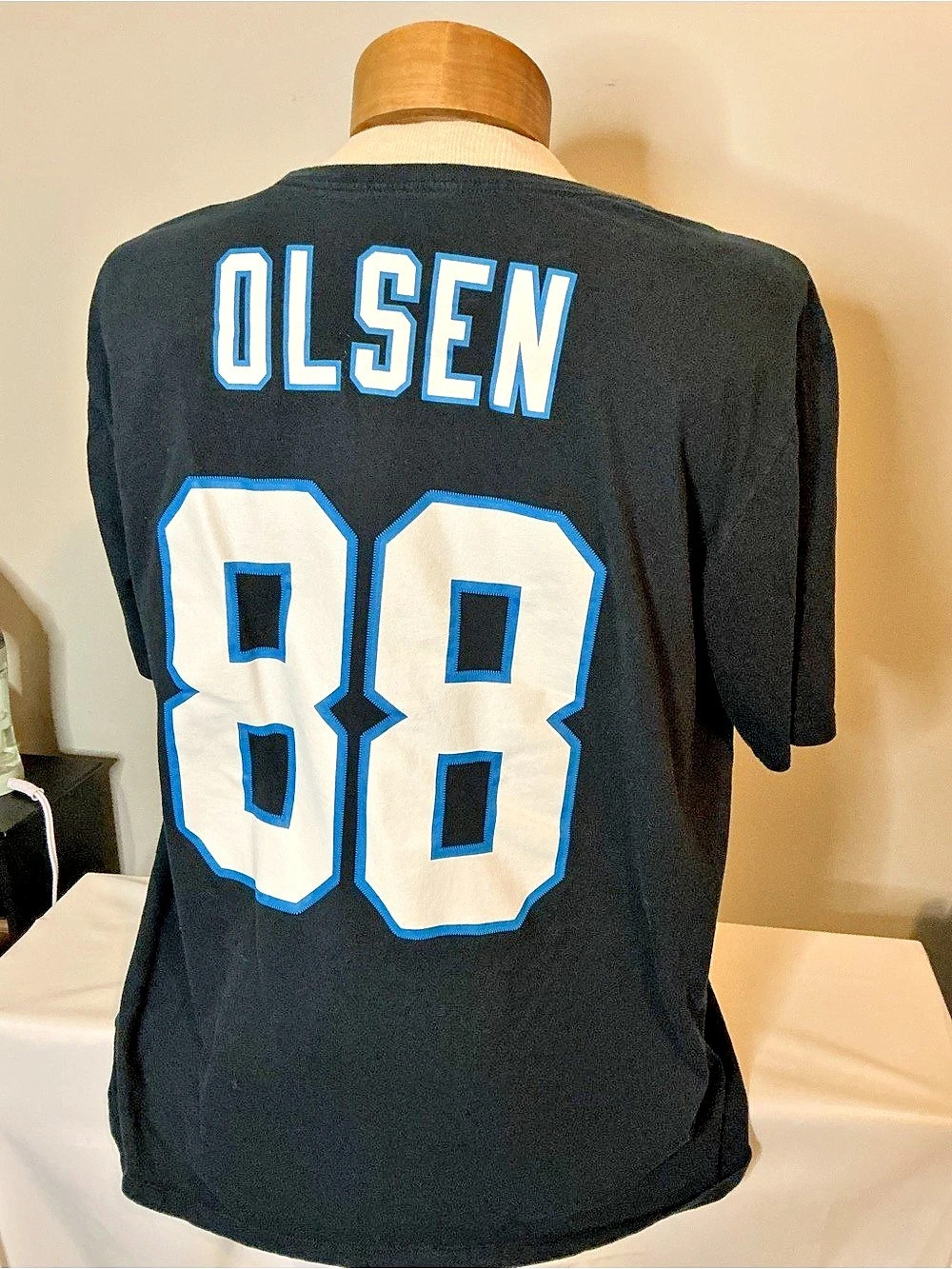 Nike Greg Olsen Carolina Panthers NFL Nike Tee XL Black & White